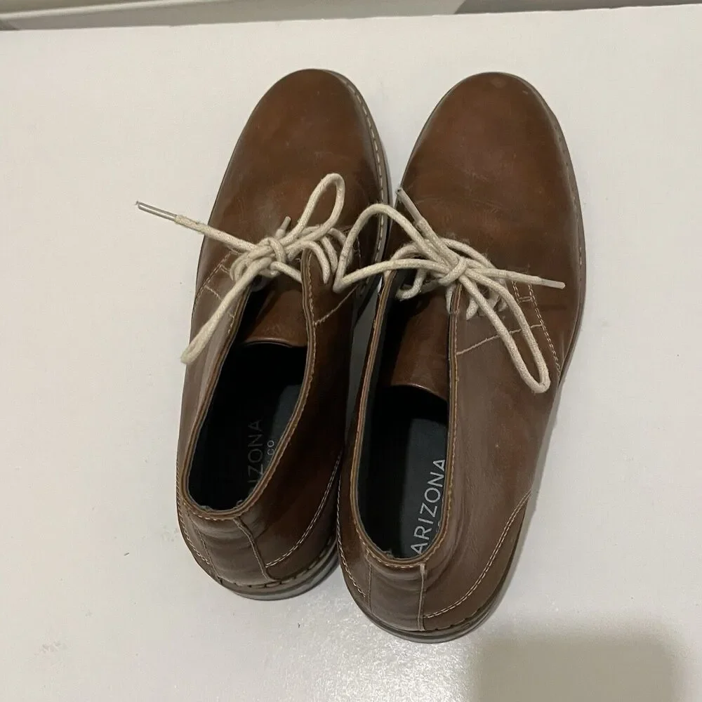 Arizona Jeans Co. Mens Az Dutton 625-7097 Brown Dress Shoes Lace Up Size 9.5M